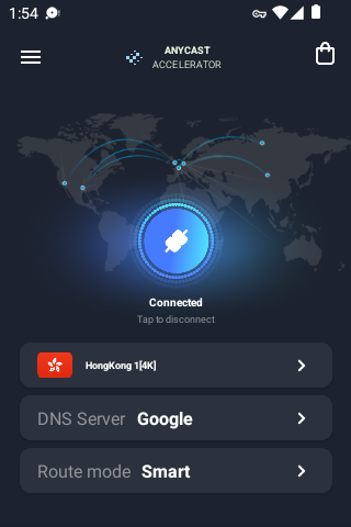 Anycast加速器安装包android下载效果预览图